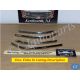 OEM 1960 Cadillac ABOVE HEADLIGHT HOOD & FENDER EYEBROW MOLDINGS TRIM (SET OF 4) #3631908/#3631909/#3631933/#1473376/#3631934/#1473375